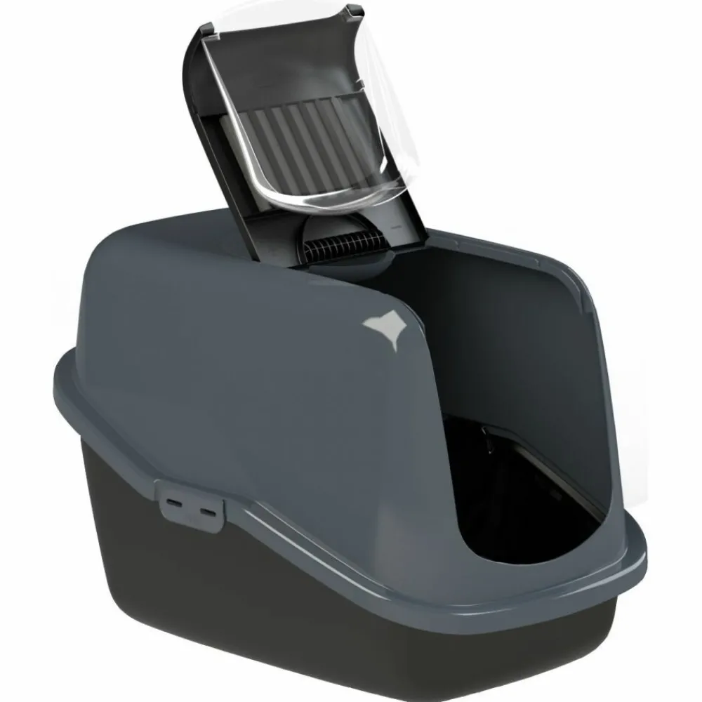 Kattenbakken & Toebehoren<PeeWee Startpakket EcoHus Zwart - Antraciet 56 x 39 x 38,5 cm