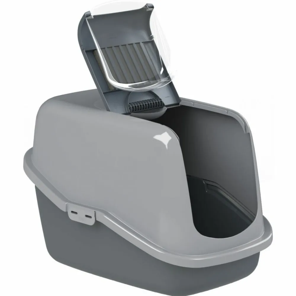 Sale Startpakket EcoHus Antraciet - Grijs 56 x 39 x 38,5 cm Kattenbakken & Toebehoren