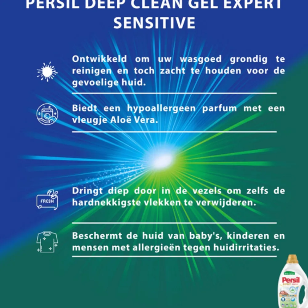 Wasmiddel Expert Sensitive 18 Wasbeurten 810 ml^Persil