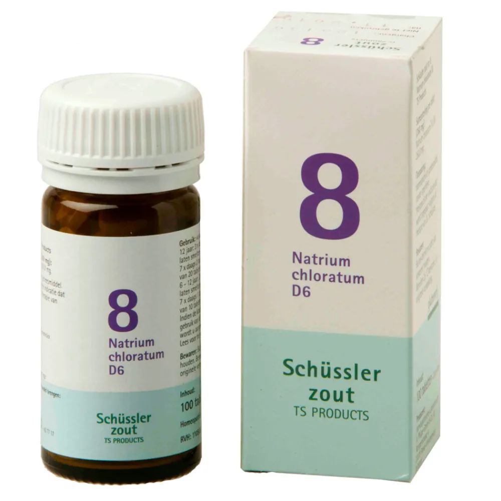 Homeopathische Geneesmiddelen Enkelvoudig<Pfluger Schussler Zout nr 8 Natrium Chloratum D6 100 tabletten