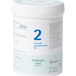 Hot Schussler Zout nr 2 Calcium Phosphoricum D6 1000 tabletten Homeopathische Geneesmiddelen Enkelvoudig