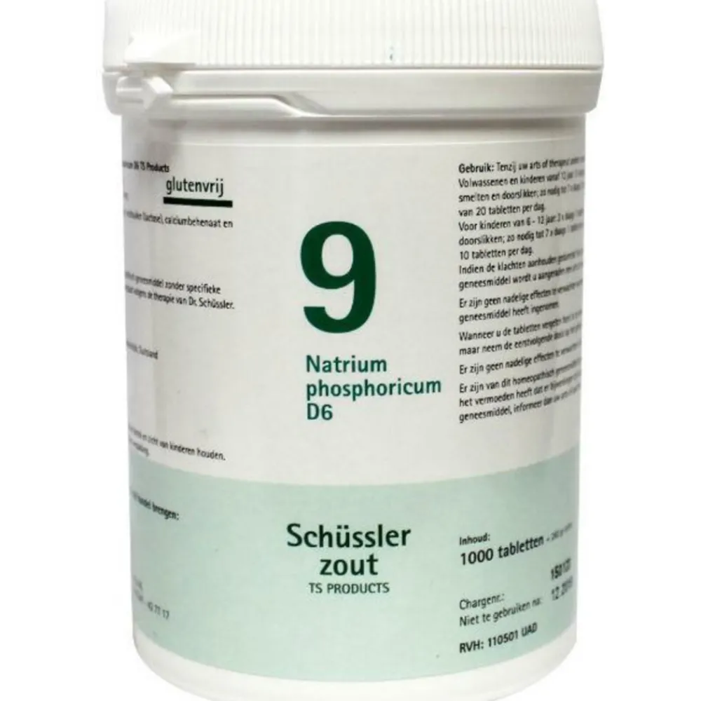 Schussler Zout nr 9 Natrium Phosphoricum D6 1000 tabletten^Pfluger Best