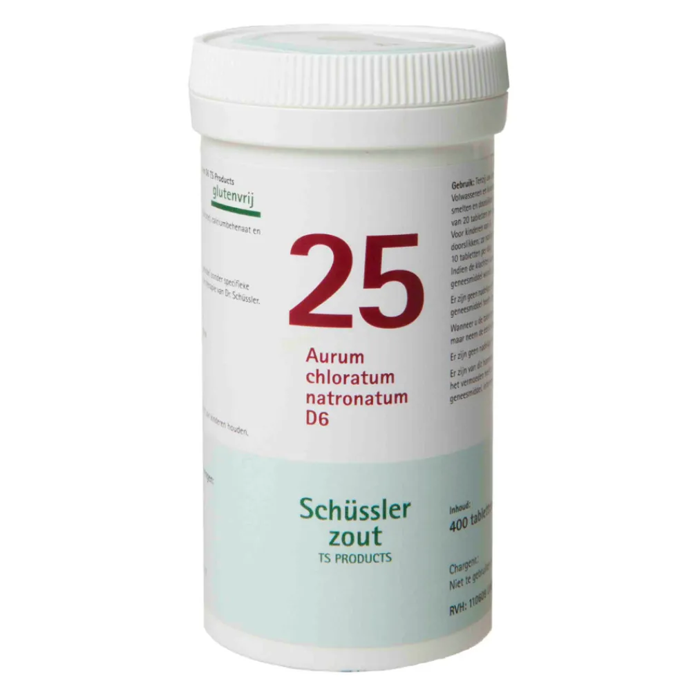 Schussler Zout nr 25 Aurum Chloratum Natronatum D6 400 tabletten^Pfluger Discount