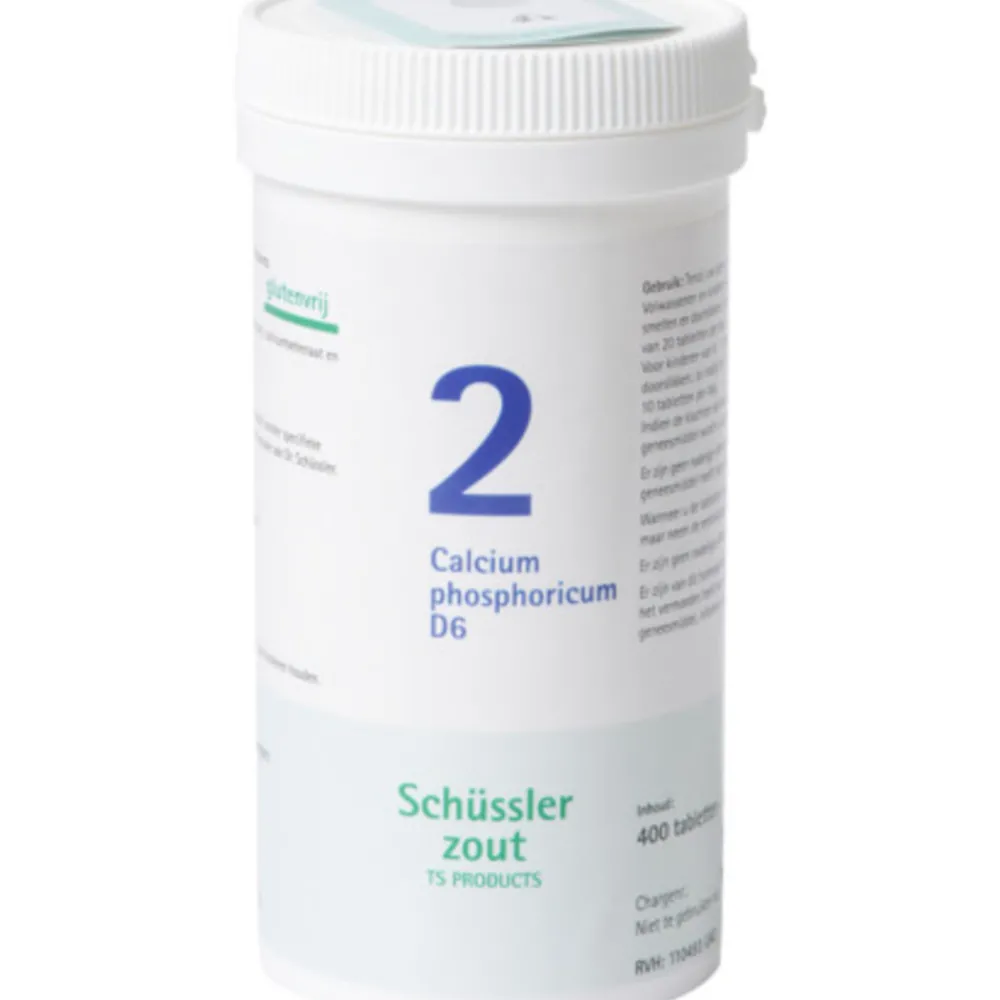 Outlet Schussler Zout nr 2 Calcium Phosphoricum D6 400 tabletten Homeopathische Geneesmiddelen Enkelvoudig