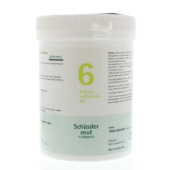 Schussler Zout nr 6 Kalium Sulfuric D6 1000 tabletten^Pfluger Outlet
