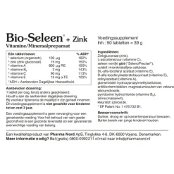Hot Bio Seleen & Zink 90 tabletten Mineralen