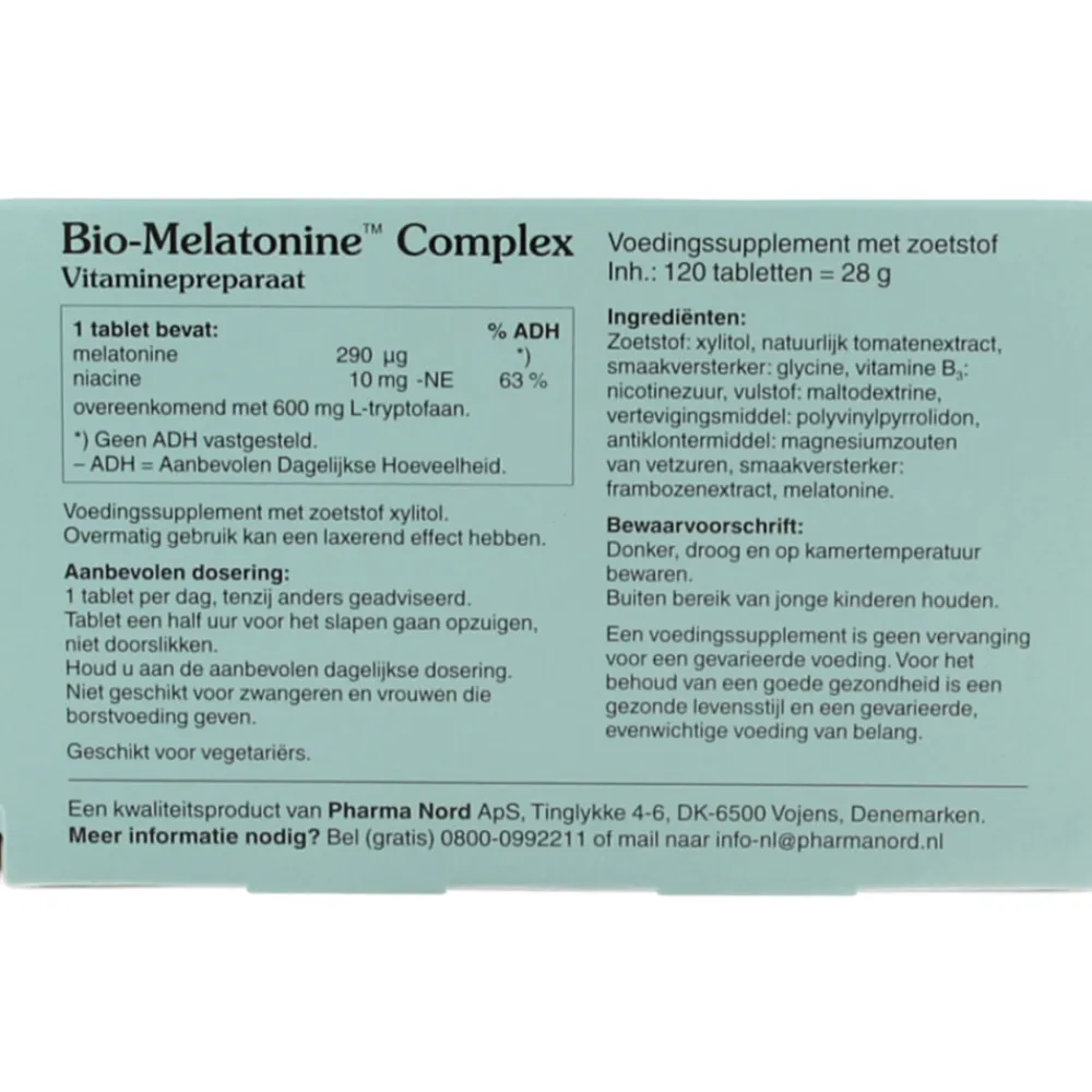 Bio-Melatonine Complex 120 zuigtabletten^Pharma Nord New