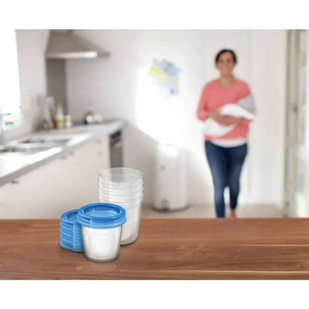 Borstvoeding<Philips Avent Bewaarbekers voor Babyvoeding 180 ml 5 stuks
