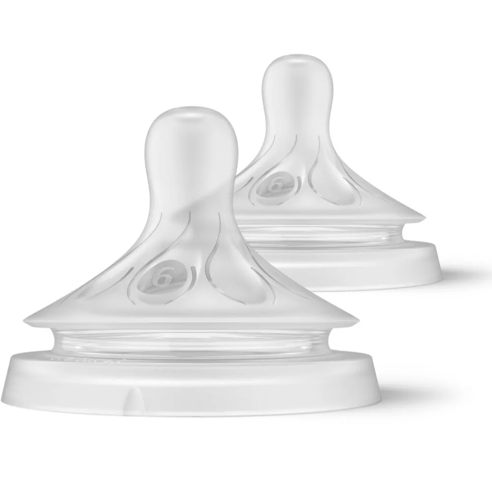 Flessen & Spenen<Philips Avent Flesspeen Natural Response Flow 6 Papspeen 2 stuks