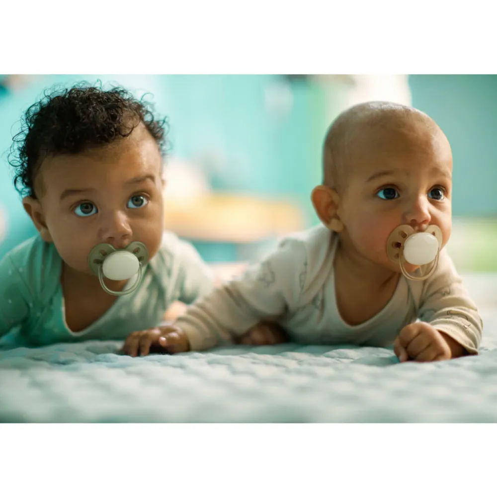 Best Fopspeen Ultra Soft 0-6 mnd Beige Lichtgroen 2 stuks Flessen & Spenen