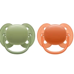Fopspeen Ultra Soft 18+ mnd Groen Oranje 2 stuks^Philips Avent New