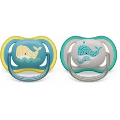 Fopspeen Ultra Air 18+ mnd Walvis 2 stuks^Philips Avent Best