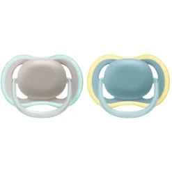 Clearance Fopspeen Ultra Air 18+ mnd Grijs Blauw 2 stuks Flessen & Spenen