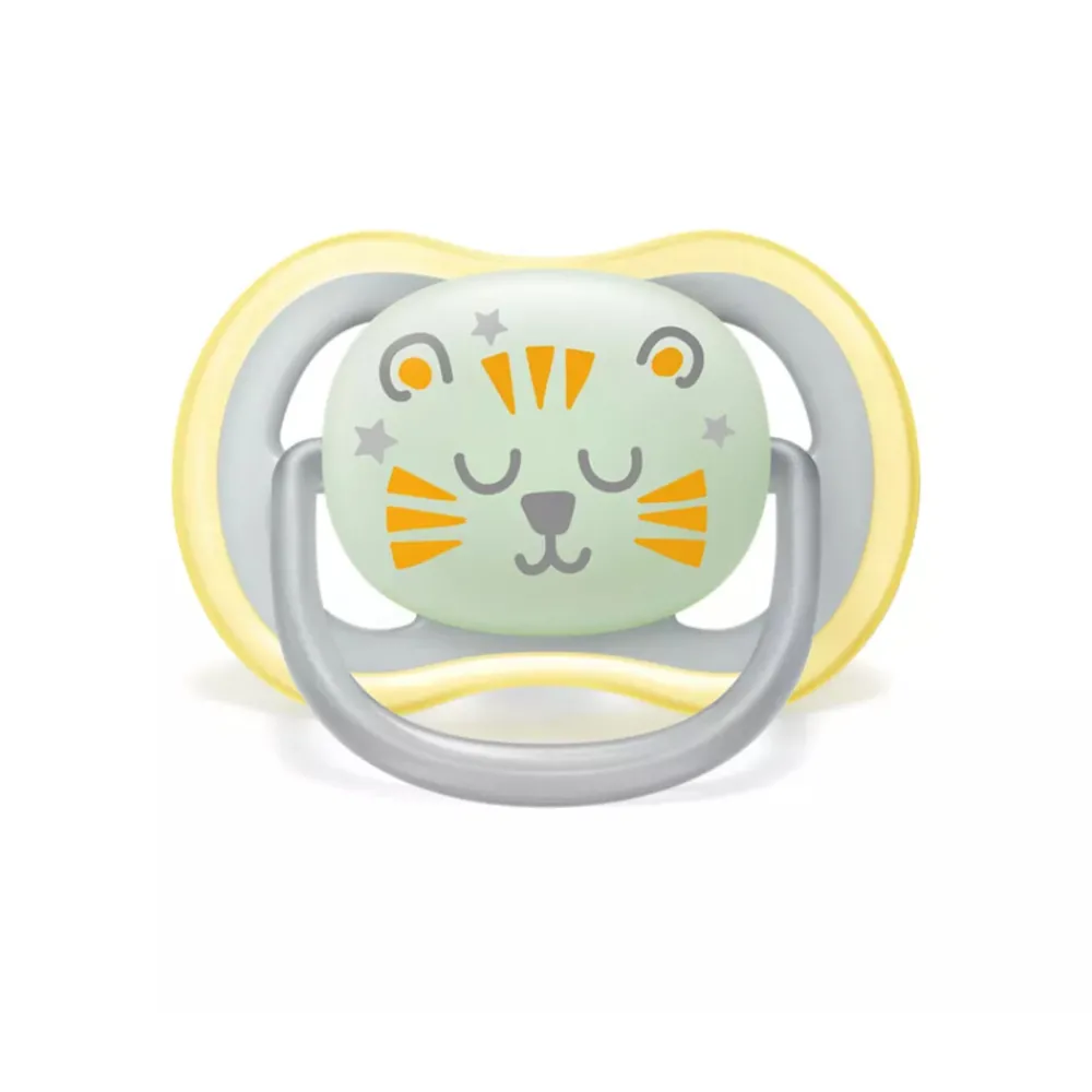 Flessen & Spenen<Philips Avent Fopspeen Ultra Air Nighttime 18+ mnd Glow in the Dark 2 stuks