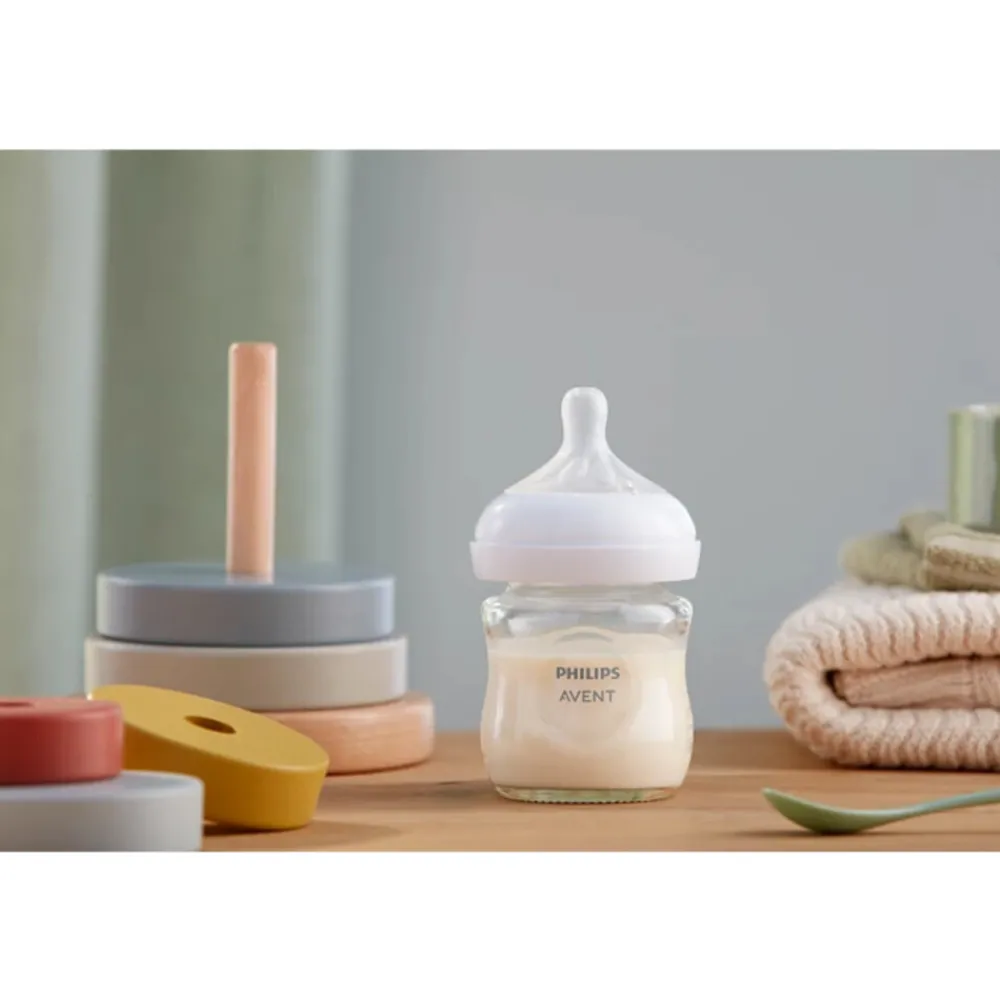 Glazen Babyfles Natural Response 0+ mnd 120 ml^Philips Avent Outlet