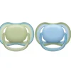 Flessen & Spenen<Philips Avent Ultra Air Fopspeen 0-6 mnd Groen Blauw 2 stuks