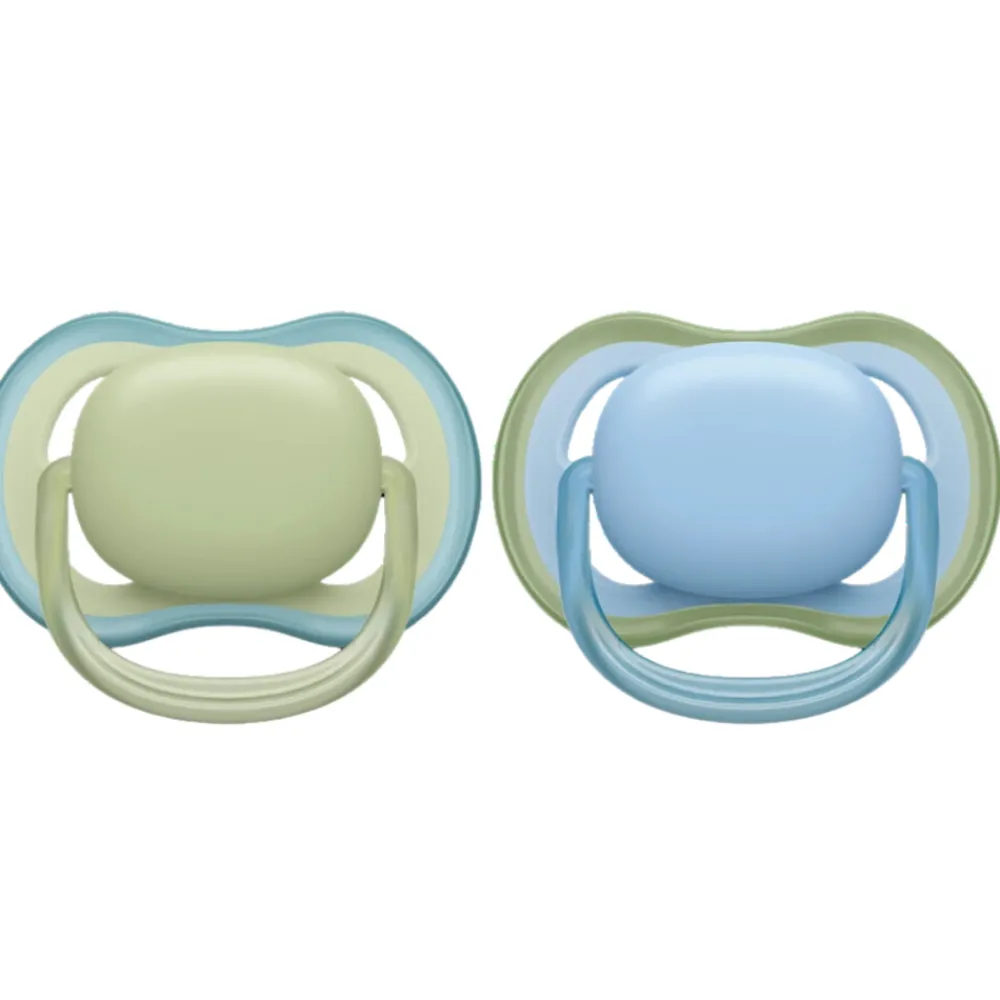 Flessen & Spenen<Philips Avent Ultra Air Fopspeen 0-6 mnd Groen Blauw 2 stuks