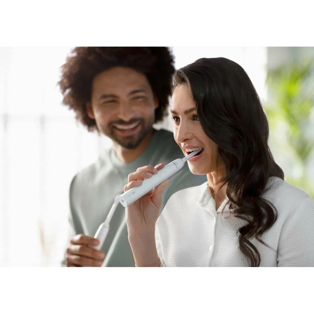 Tandenborstels<Philips Sonicare Elektrische Tandenborstel Series 3100 Wit Duopack HX3675/13 2 stuks