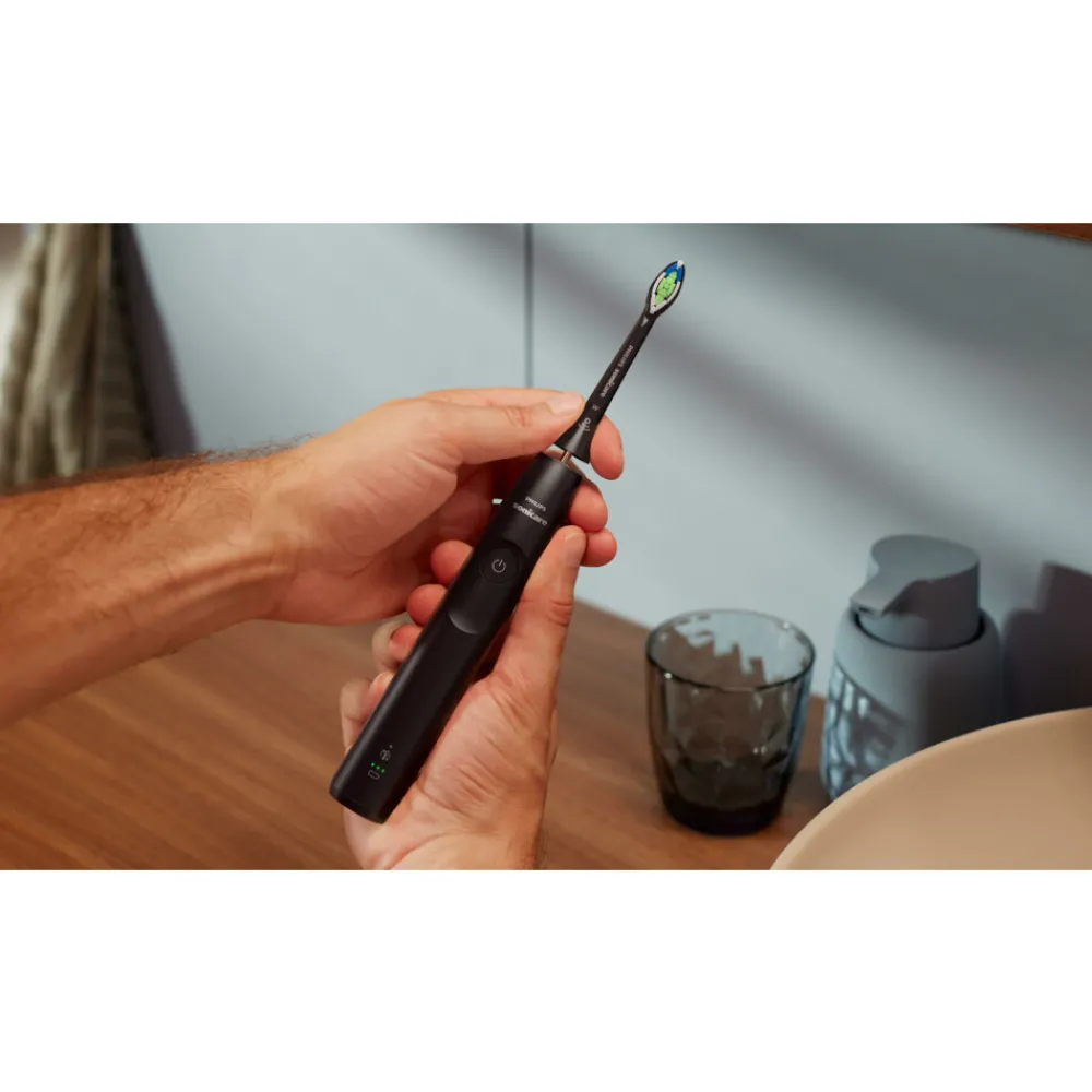 Elektrische Tandenborstel Series 5300 Zwart met Reisetui^Philips Sonicare Clearance