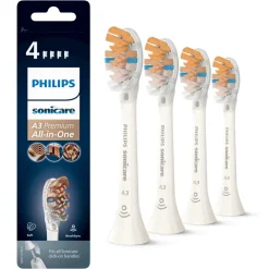Tandenborstels<Philips Sonicare Opzetborstels All-in One Wit 4 stuks