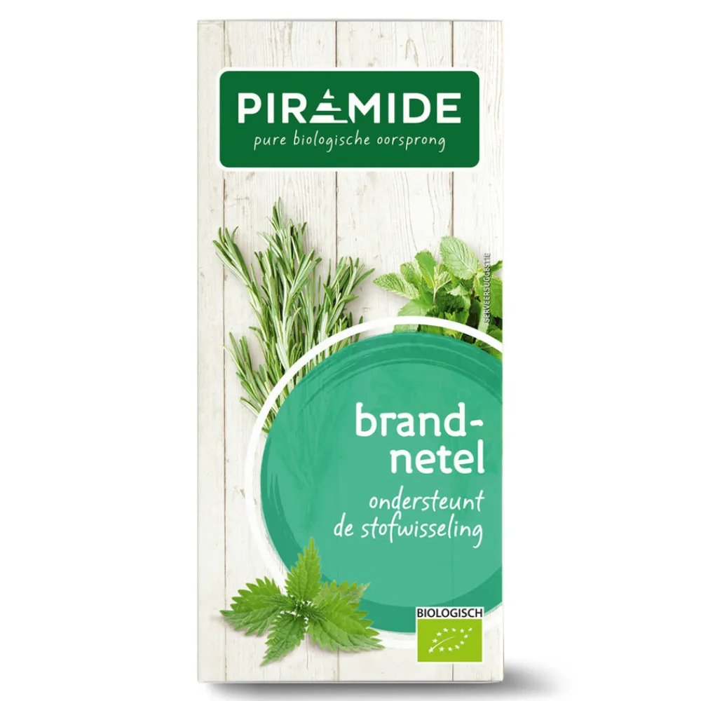Thee<Piramide Kruidenthee Bio Brandnetel 20 stuks