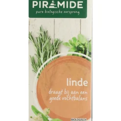 Thee<Piramide Kruidenthee Bio Lindebloesem 20 stuks