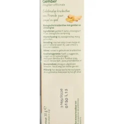 Outlet Kruidenthee Bio Gember 20 stuks Thee