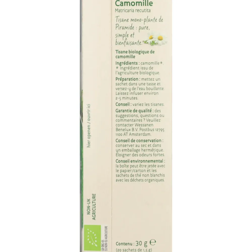 Sale Kruidenthee Bio Kamille 20 stuks Thee