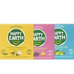 Bad & Douche<Happy Earth Plasticvrij pakket: 3x shower bars Pakket
