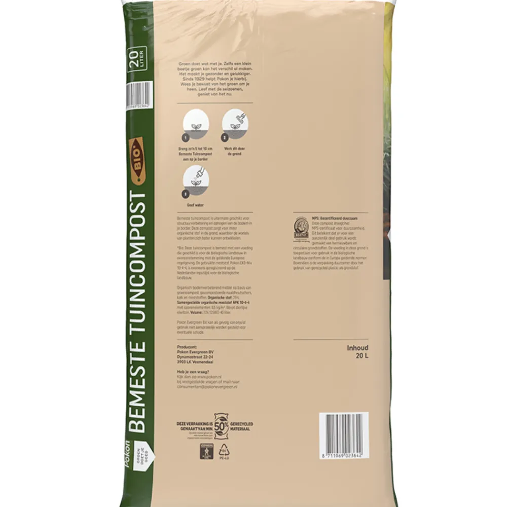 Hot Bio Bemeste Tuincompost 20 liter Grond En Bemesting