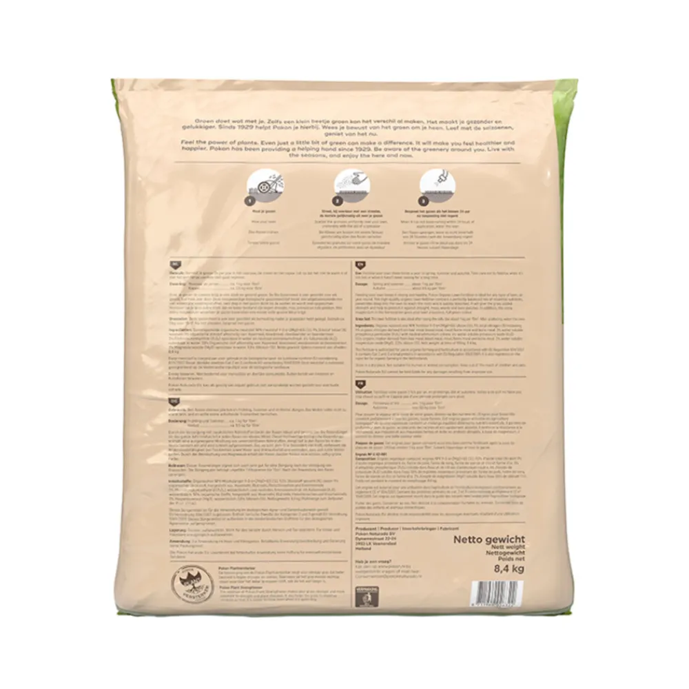 Bio Gazonmest voor 125 m² 8,4 kg Grond En Bemesting