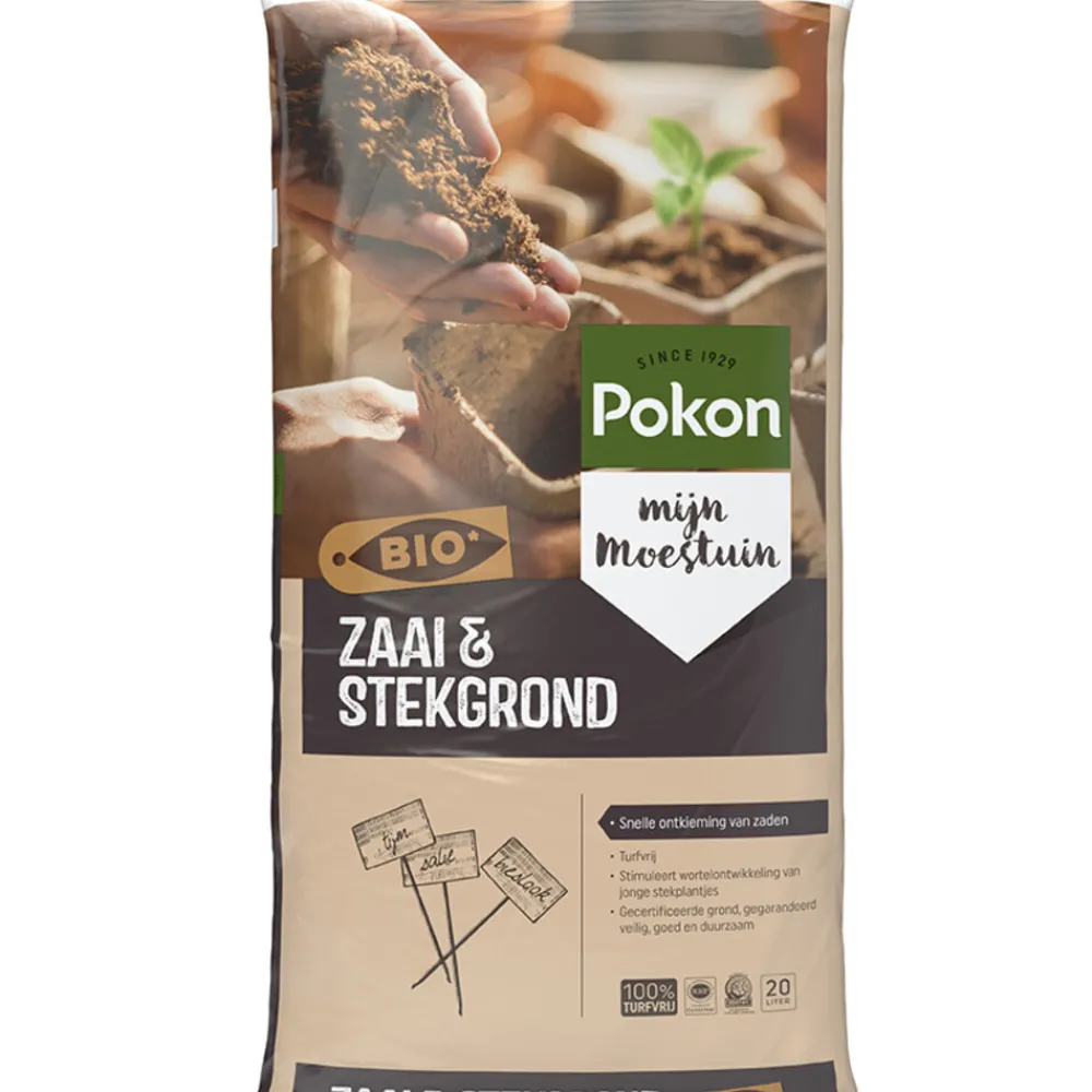 Grond En Bemesting<Pokon Bio MPS RHP Turfvrij Zaai & Stekgrond Zaai & Stekgrond 20 liter