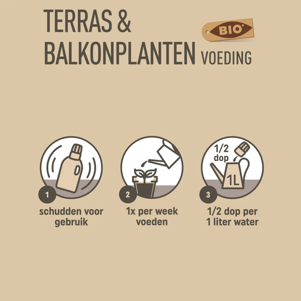 Sale Bio Terras & Balkon Planten Voeding 500 ml Grond En Bemesting