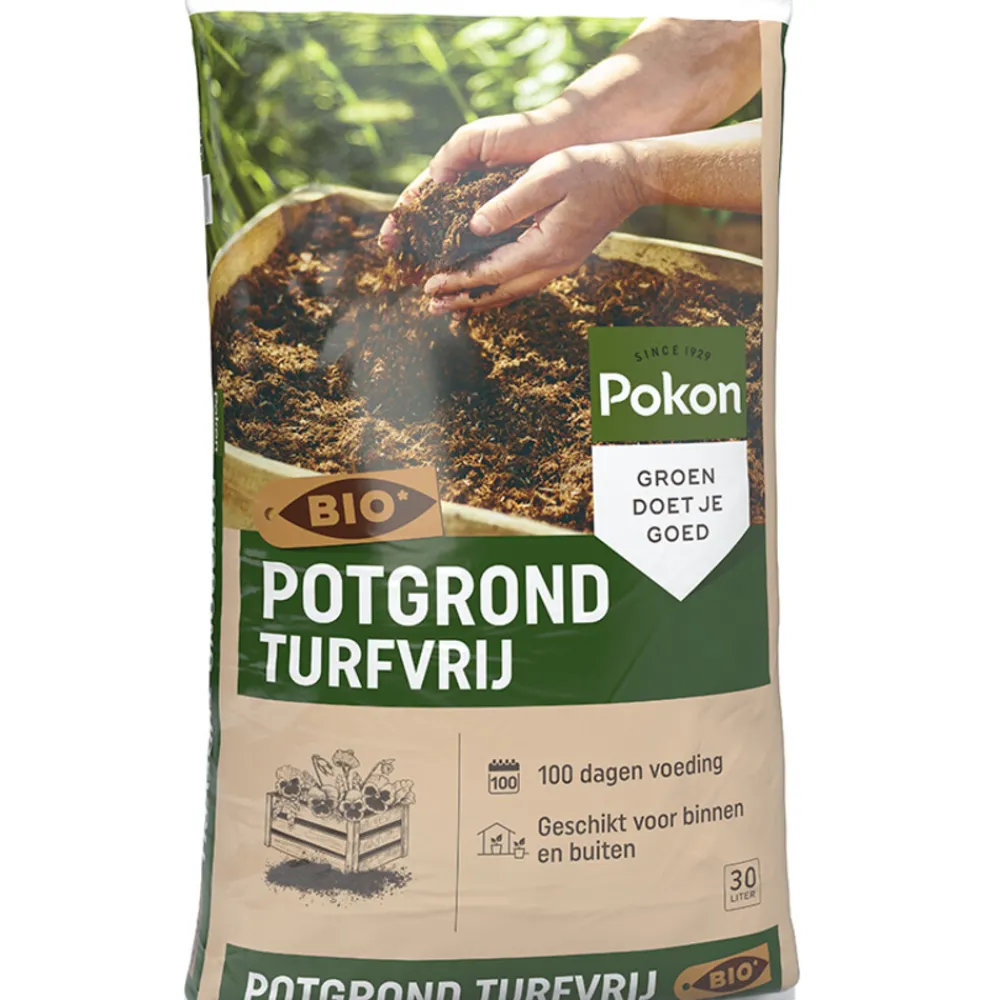 Discount Bio Turfvrij Potgrond 30 liter Grond En Bemesting