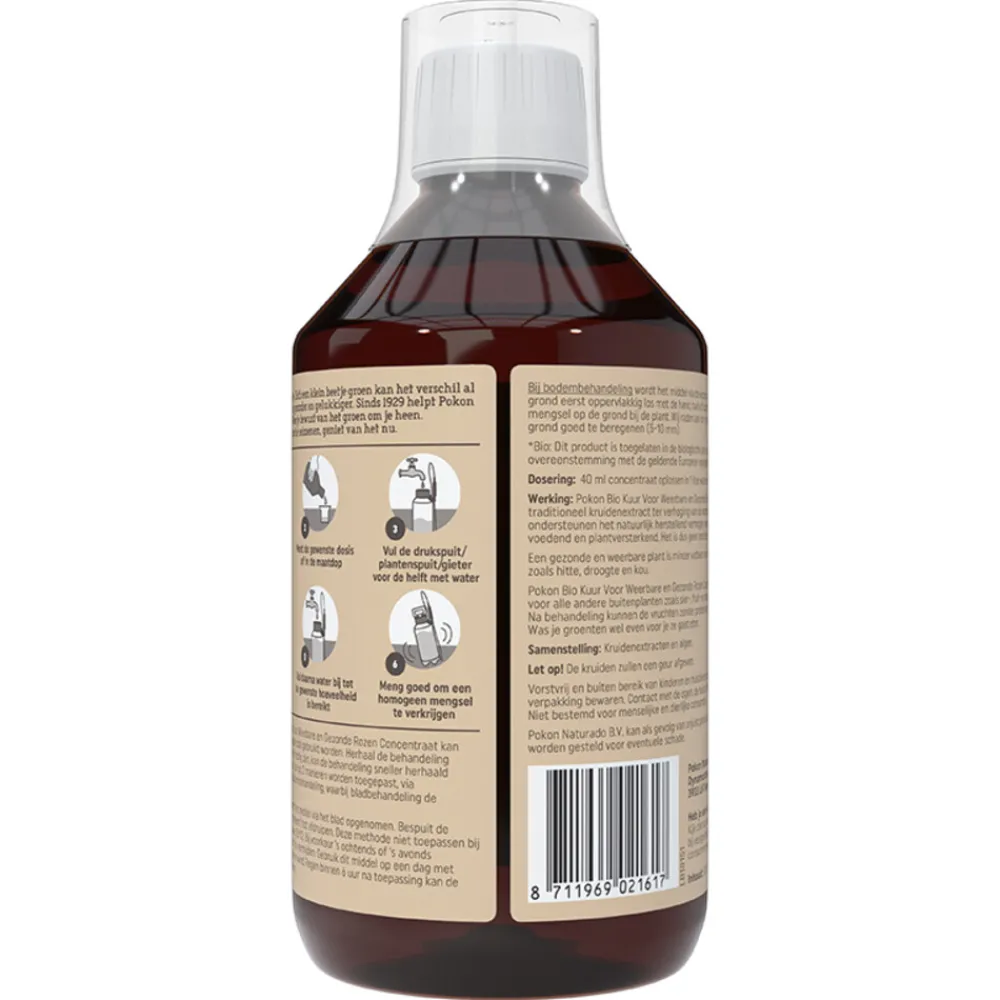 Biologische Kuur voor Weerbare en Gezonde Rozen Concentraat 500 ml^Pokon Discount