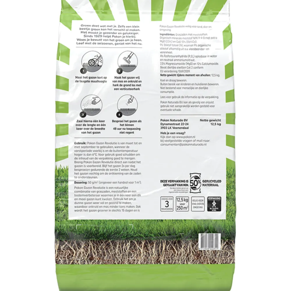 Grond En Bemesting<Pokon Gazon Revolutie 12,5 kg