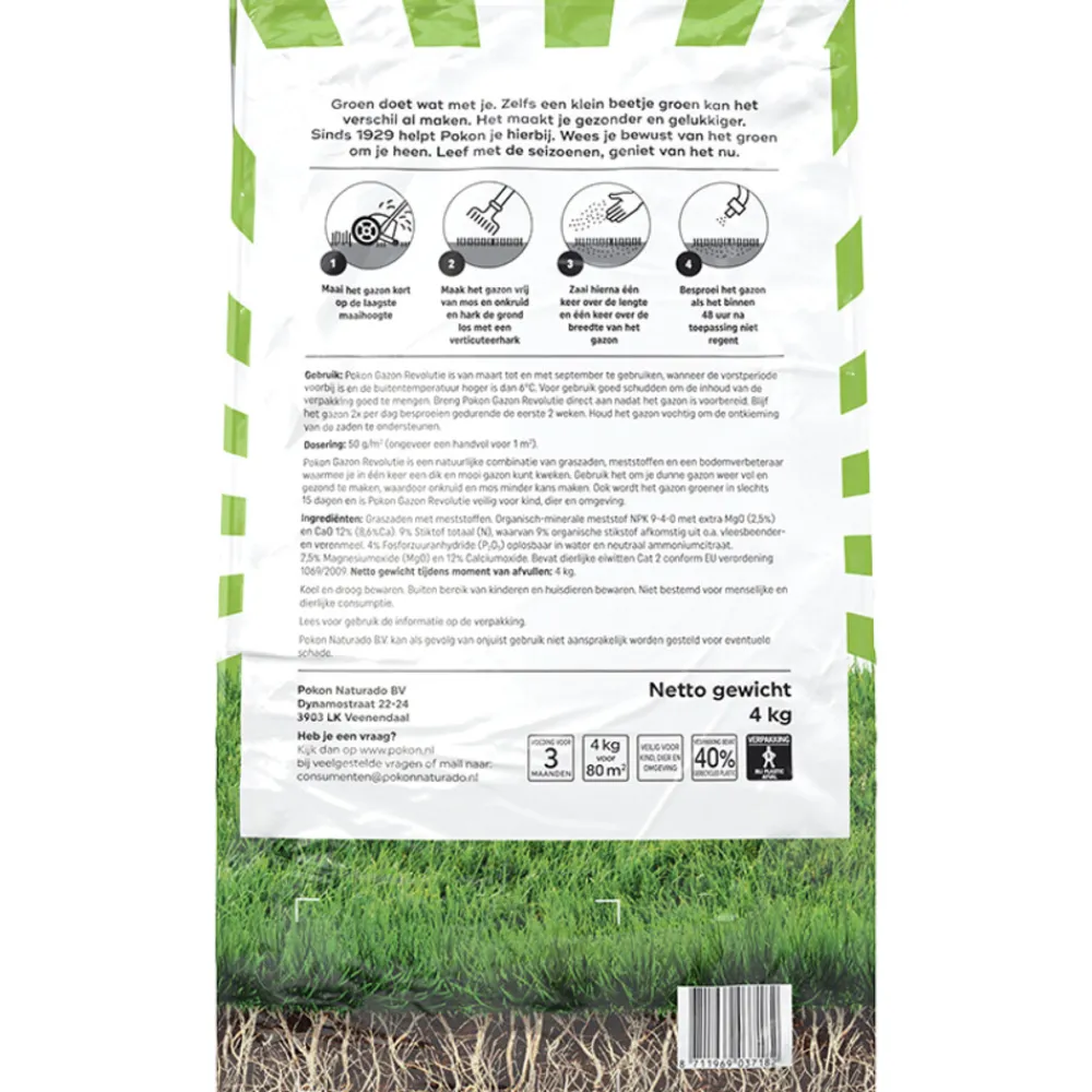 Grond En Bemesting<Pokon Gazon Revolutie 4 kg