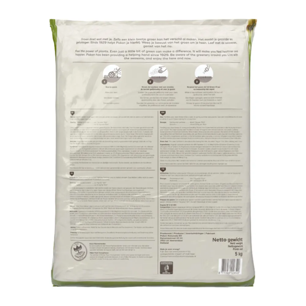 Sale Gazonmest voor 75 m2 met Kalk 5 kg Grond En Bemesting