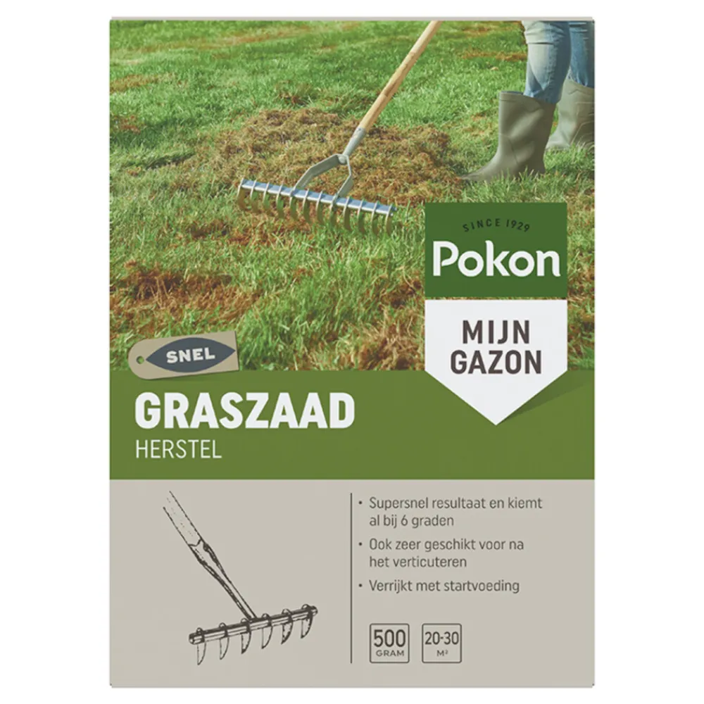 Grond En Bemesting|Kweken En Zaden<Pokon Graszaad Herstel 500 gr