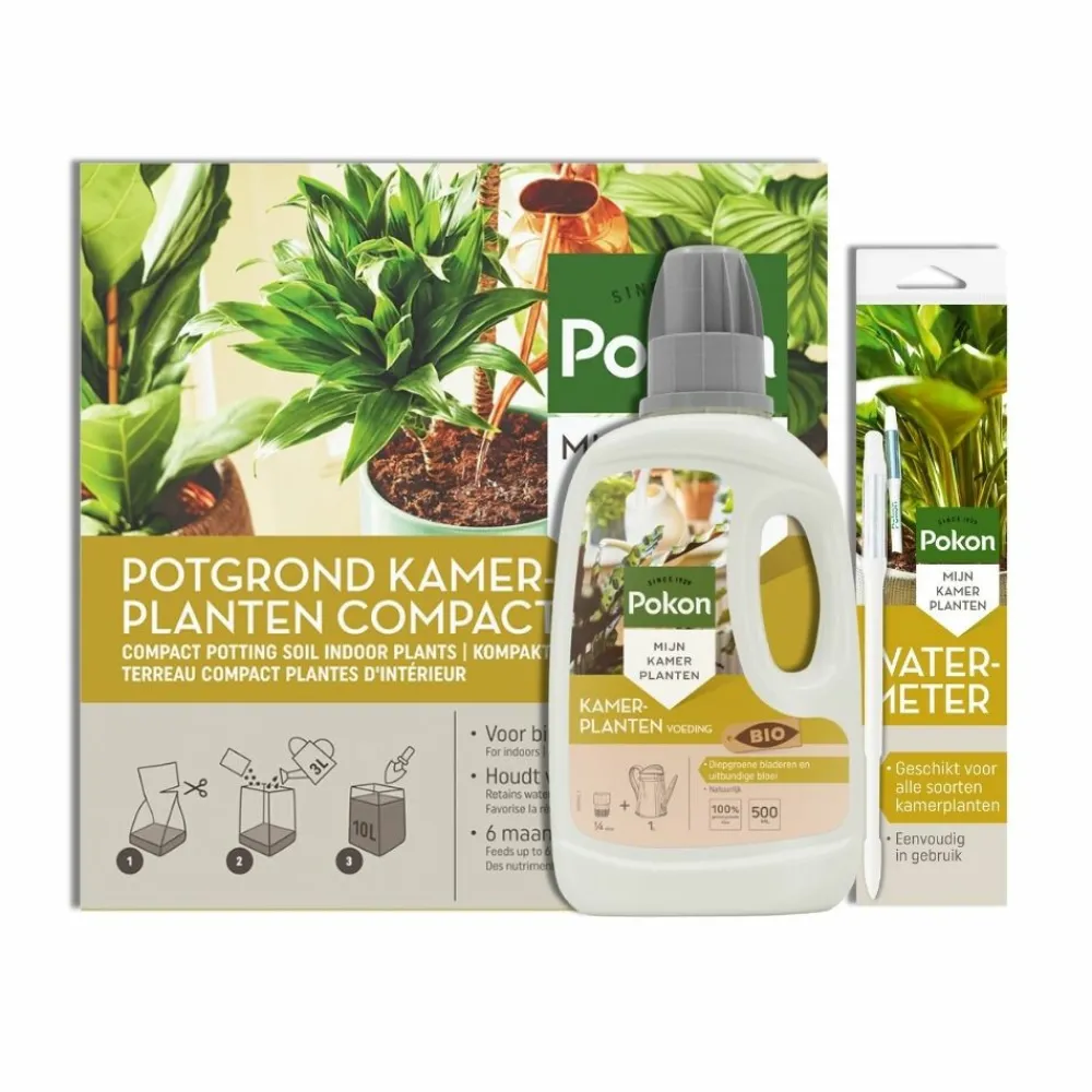 Grond En Bemesting|Alles Voor Kamerplanten<Pokon Kamerplanten Bio/turfvrij Pakket