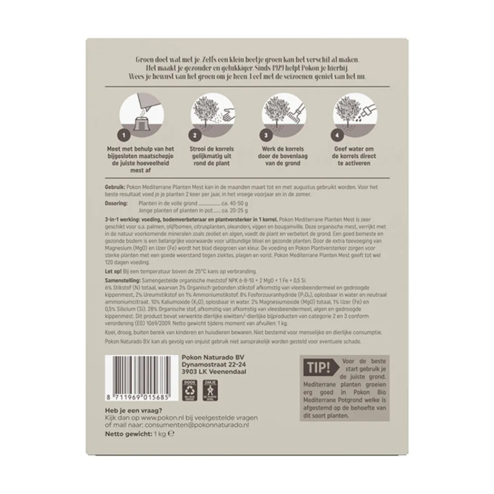 Mediterrane Planten Mest 1 kg^Pokon