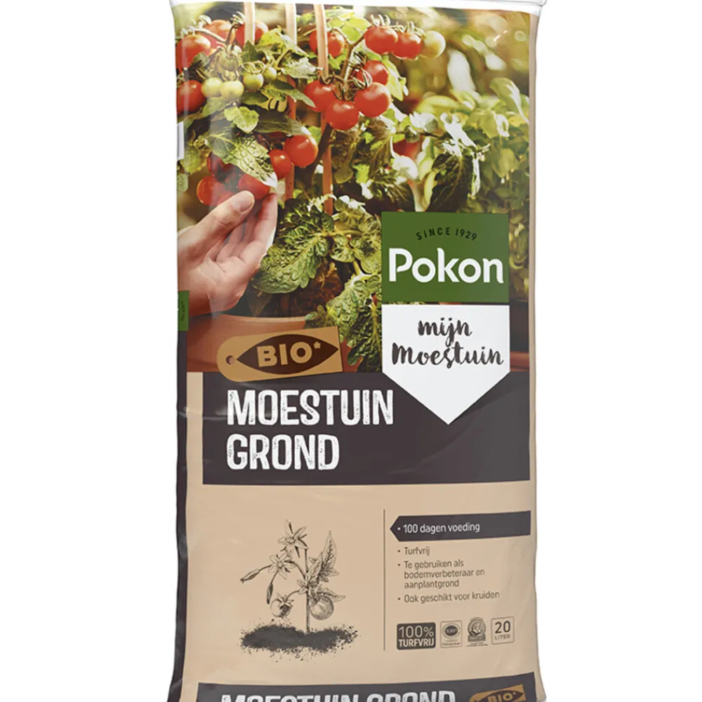 Grond En Bemesting<Pokon Moestuin Grond Biologisch 20 liter