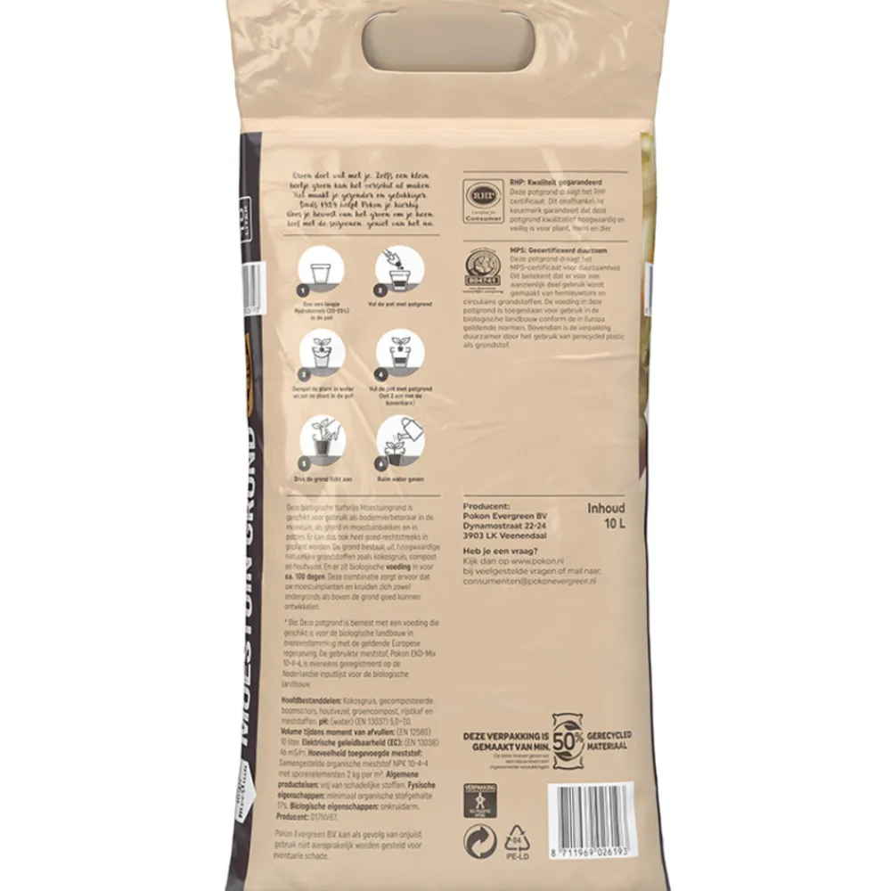 Moestuin Grond Biologisch 10 liter^Pokon Clearance