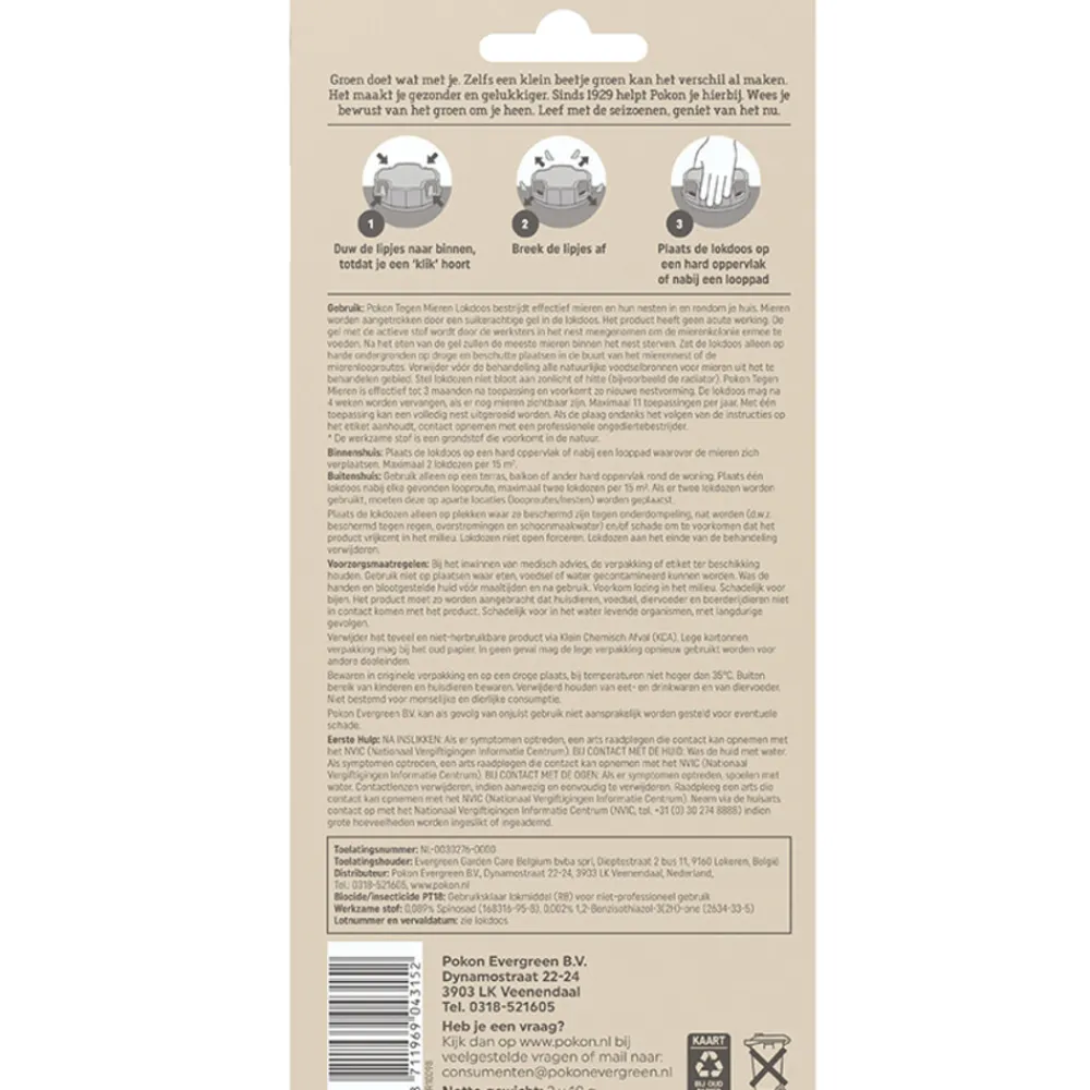 Clearance Tegen Mieren Lokdoos 2 stuks Ongediertebestrijding