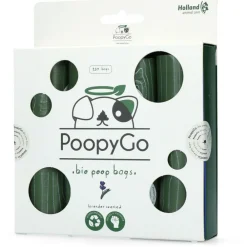 Halsbanden & Uitlaten<PoopyGo Eco Friendly Poepzakjes met Lavendelgeur 8 x 15 zakjes