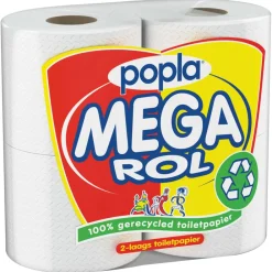 Clearance Toiletpapier Megarol 2-laags 4 stuks Toiletpapier