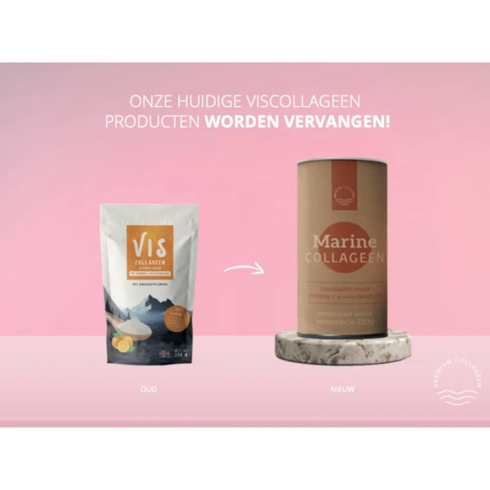 Marine met Vitamine C en Hyaluronzuur Sinaasappelsmaak 220 gr^Premium Collageen Discount