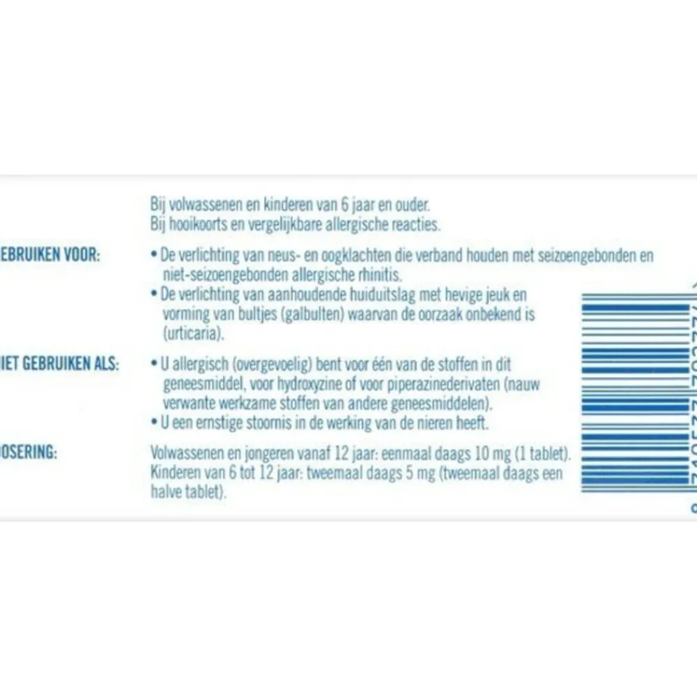 Sale Allerstop Cetirizine 21 tabletten Allergie