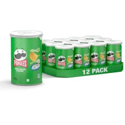 Snacks<Pringles Chips Sour Cream & Onion 12 x 70 gr