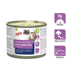 Kattenvoer<Prins NatureCare Diet Kattenvoer Nat Weight Reduction & Diabetic 200 gr